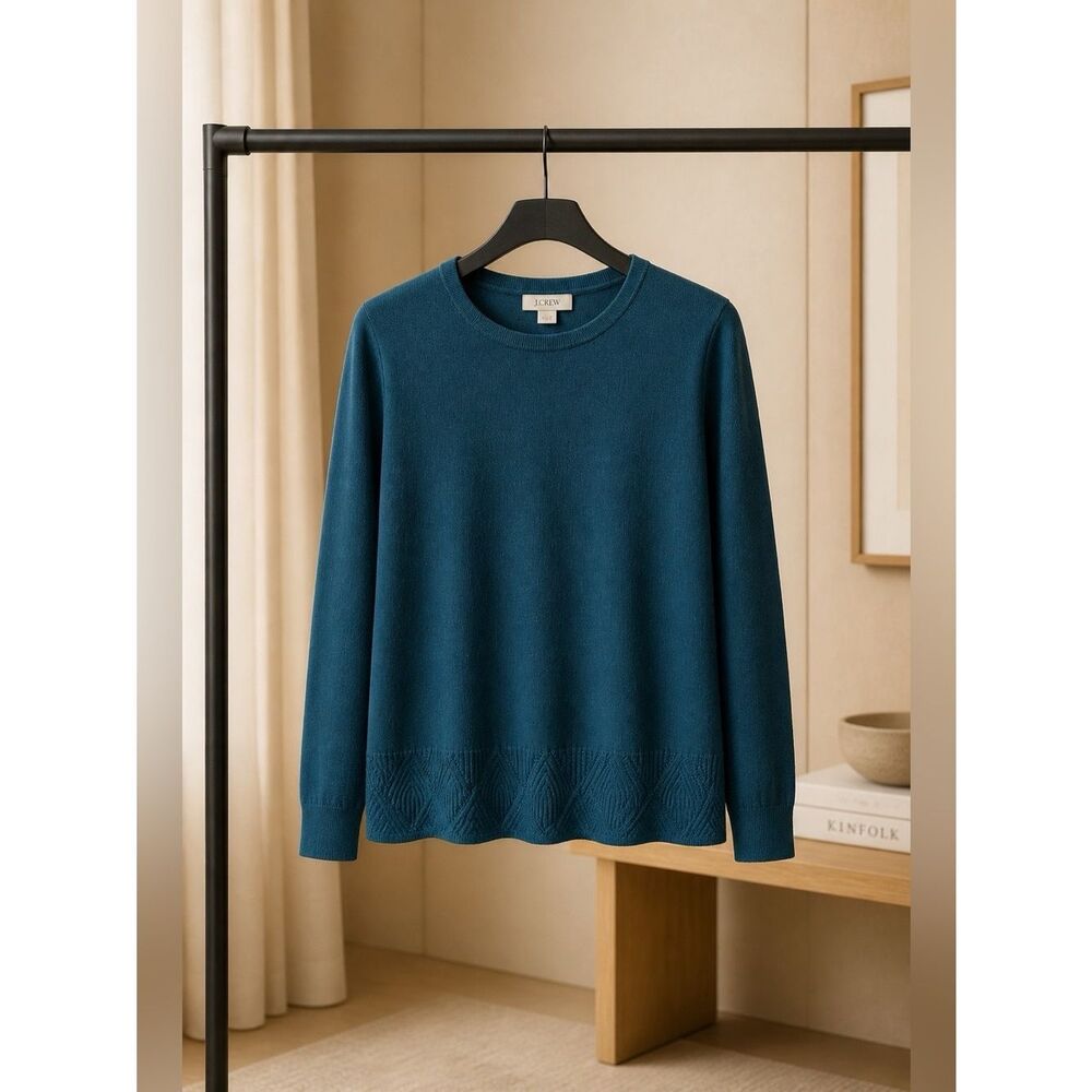 GREEN LONG SLEEVE SWEATER LOFT OUTLET SIZE SMALL